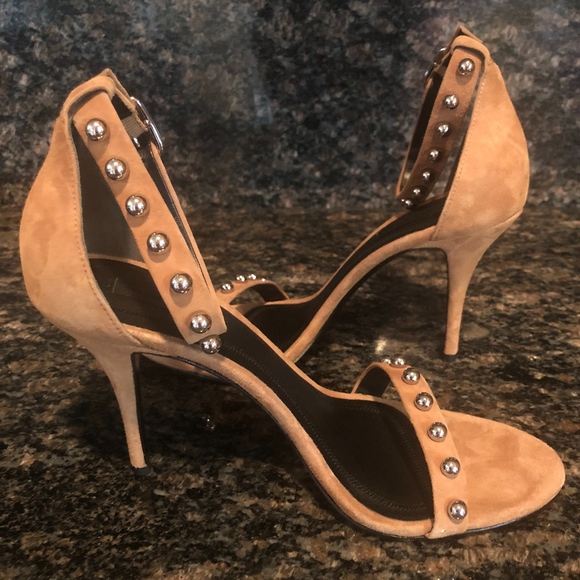 alexander wang antonia studded suede sandals - Picture 1 of 4